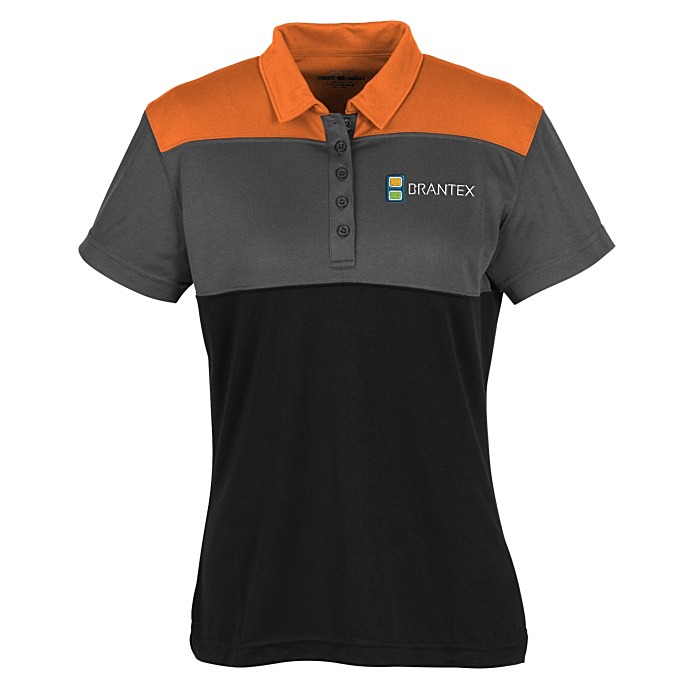 Custom Buffalo Colourblock Performance Polo - Ladies' - 24 hr