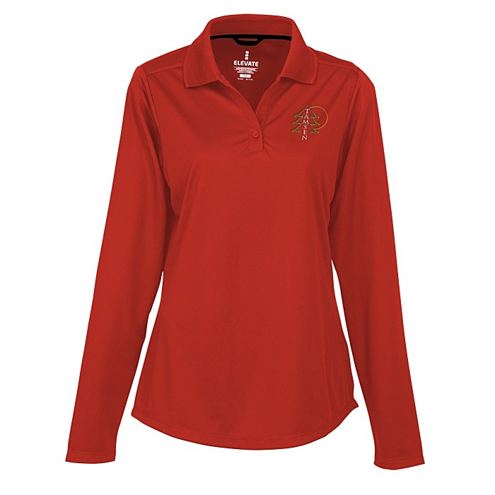 Custom Dade Textured Performance LS Polo - Ladies' - 24 hr