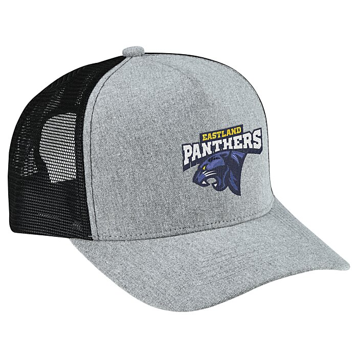 Custom Canvas Five Panel Trucker Cap