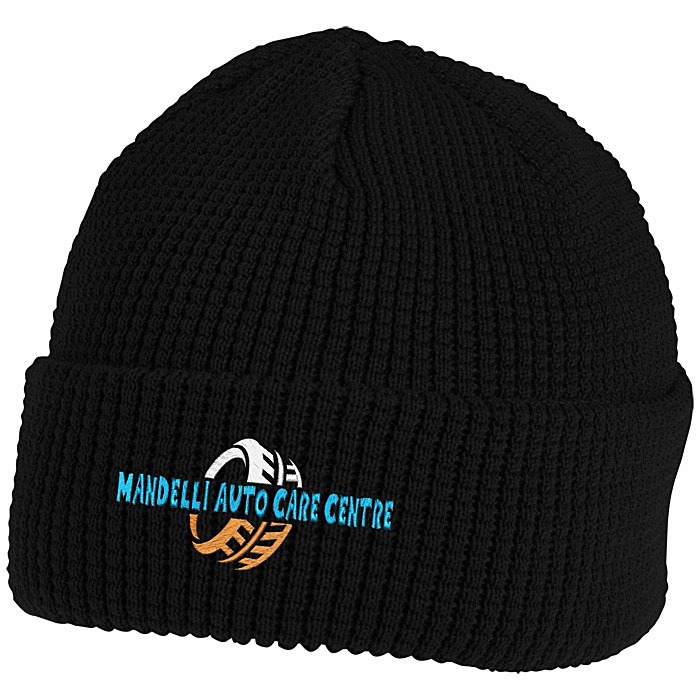 Custom Harbour Waffle Knit Cuff Toque