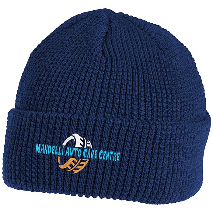 Custom Harbour Waffle Knit Cuff Toque