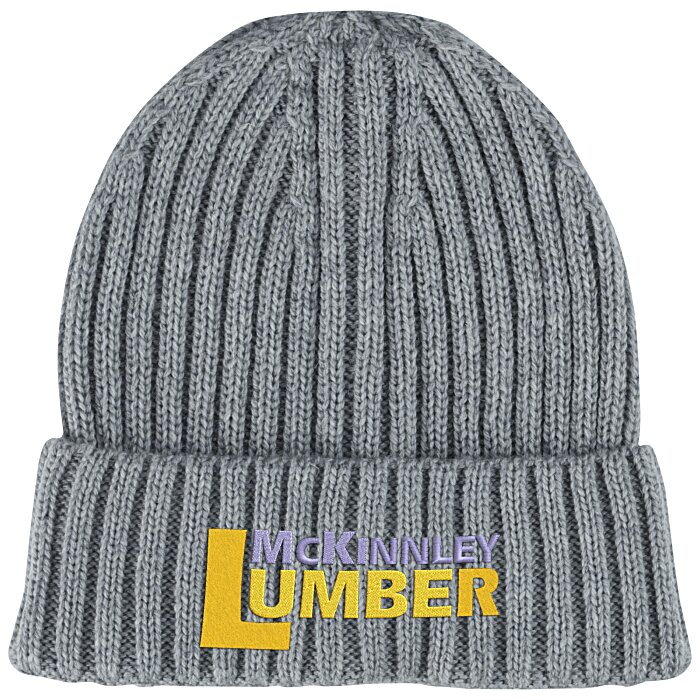 Custom Thick Rib Knit Cuff Toque
