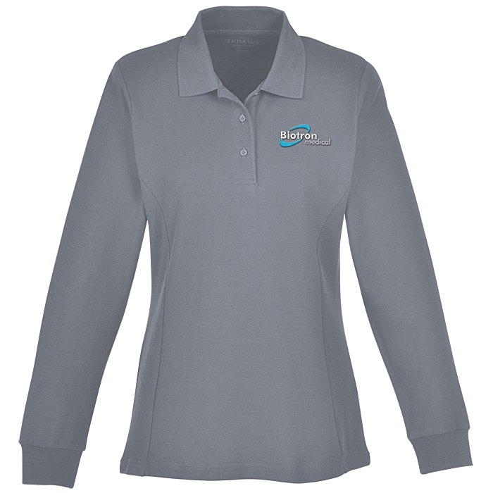 Custom Palo Cotton Pique Long Sleeve Polo - Ladies' - 24 hr