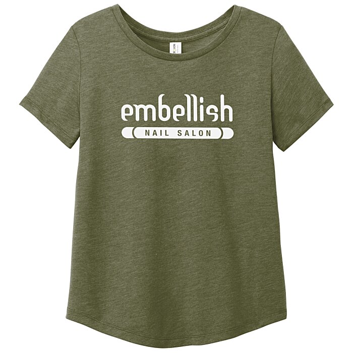 Custom Allmade Tri-Blend Scoop Neck T-Shirt - Ladies'
