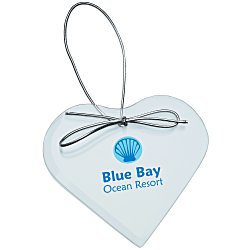 Custom Jade Crystal Ornament - Heart - Full Colour
