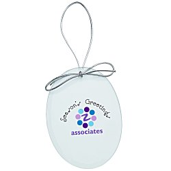 Custom Jade Crystal Ornament - Oval - Full Colour