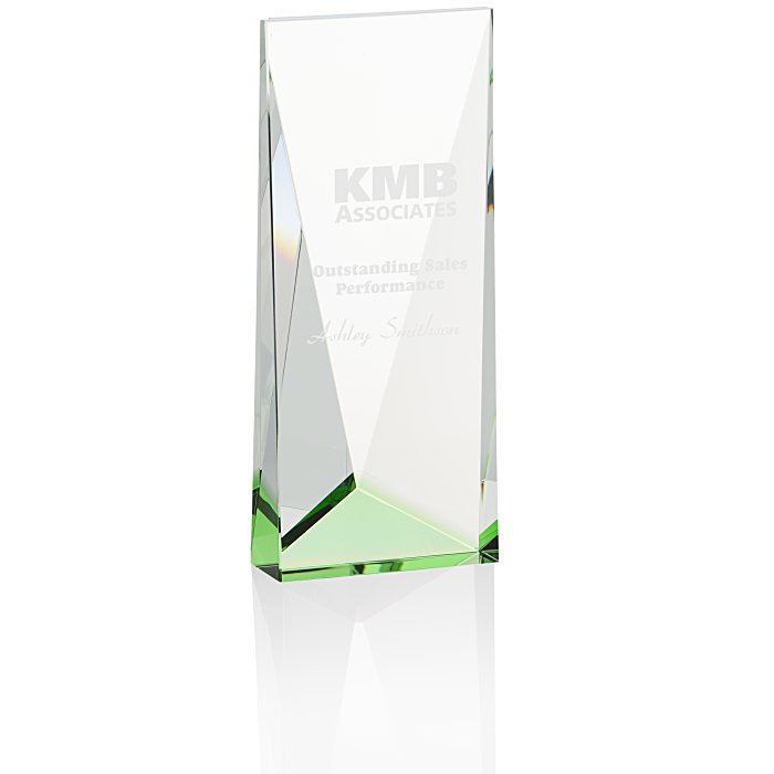 Custom Accent Crystal Tower Award