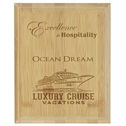 Custom Prosperity Bamboo Plaque x 10 inches x 8 inches