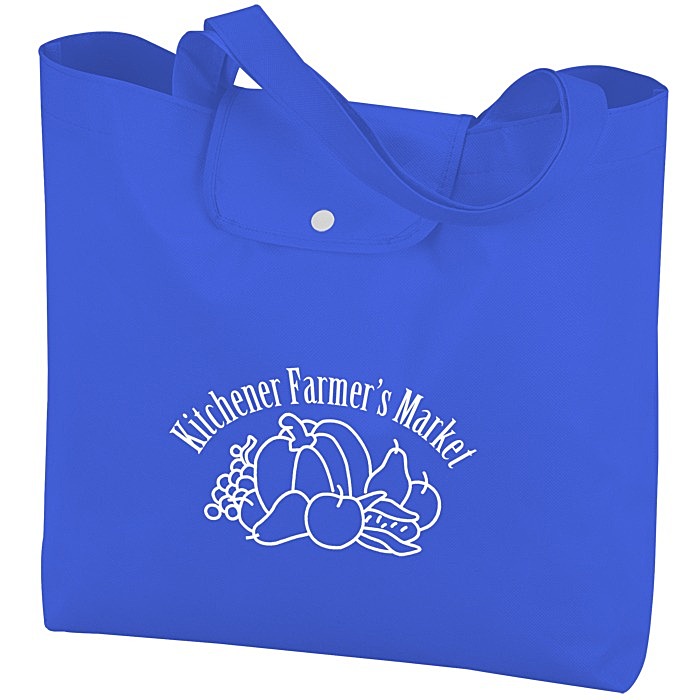 Custom Go Time Folding Non-Woven Tote