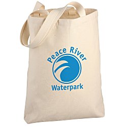 Custom Cotton Promotional Tote - Natural - 24 hr