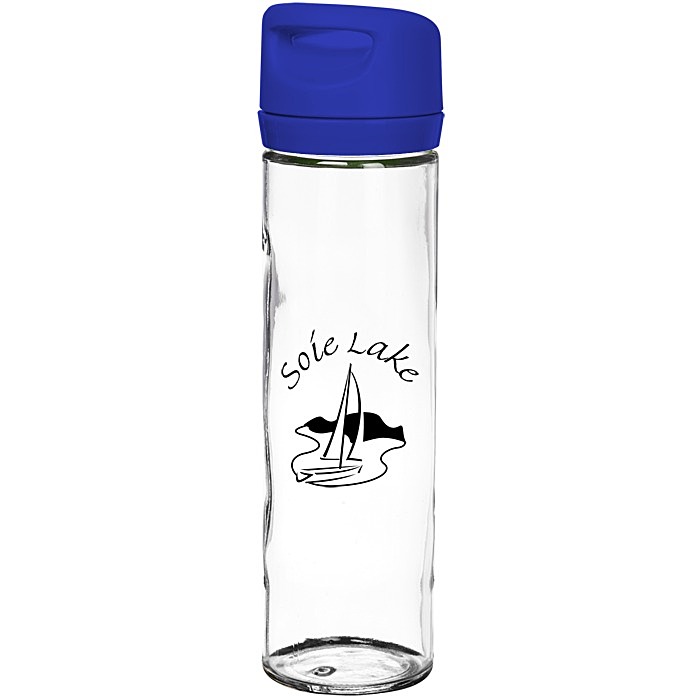 Custom Wide Mouth Glass Water Bottle - 16 oz. - 24 hr