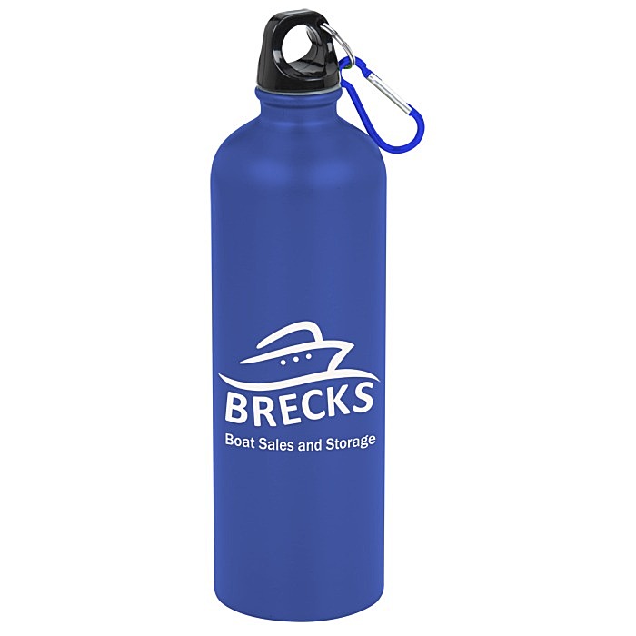 Custom Stainless Steel Water Bottle - 25 oz. - Matte - 24 hr