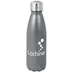 Custom Rockit Claw Stainless Water Bottle - 17 oz - Stone Grey - 24 hr