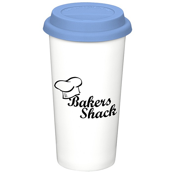 Custom Grand Ceramic Mug - White - 16 oz. - 24 hr