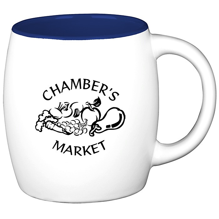 Custom Barrel Mug - 18 oz. - Two-Tone - 24 hr