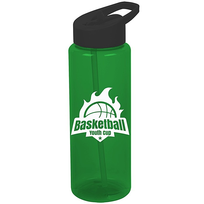 Custom Guzzler Sport Bottle with Flip Straw Lid - 32 oz