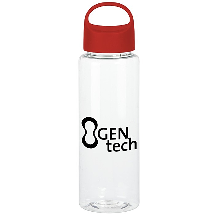 Custom Clear Impact Guzzler Sport Bottle with Oval Crest Lid - 32 oz