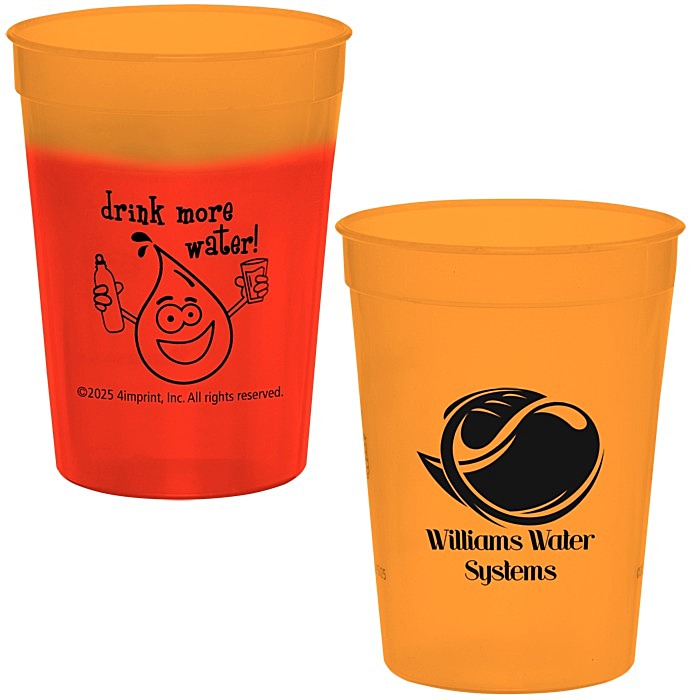 Custom Super Kid Mood Stadium Cup - 12 oz - Healthy Habits