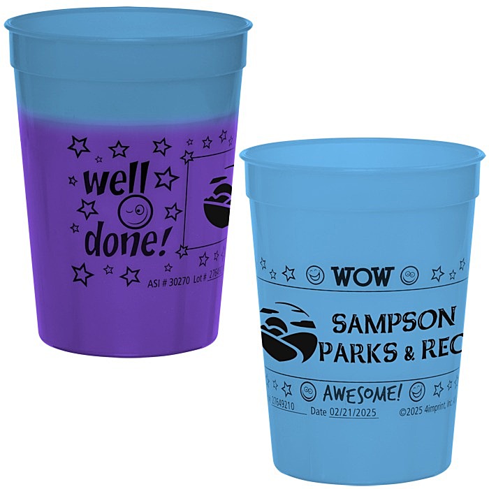 Custom Super Kid Mood Stadium Cup - 12 oz - Wow Words