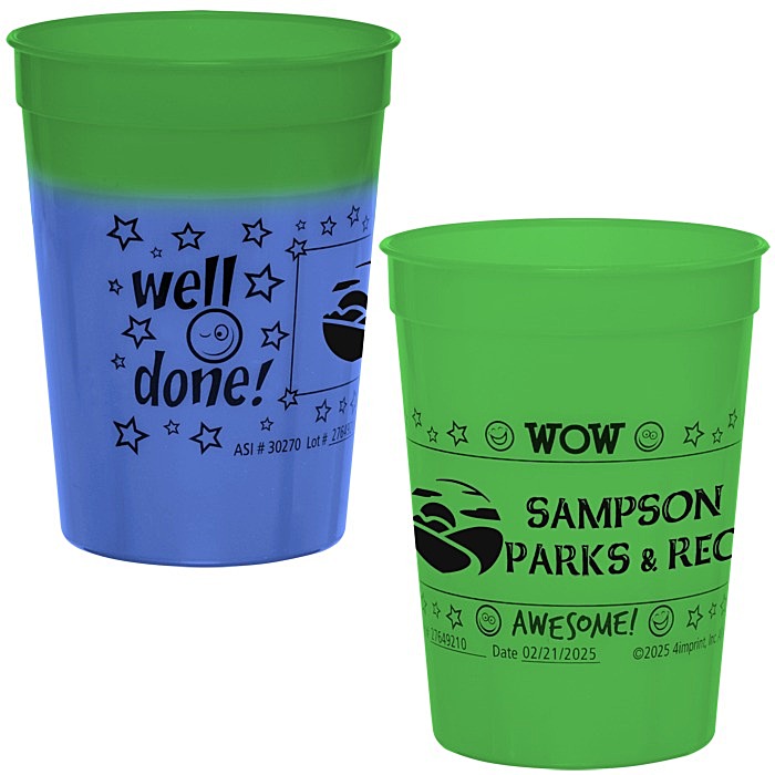 Custom Super Kid Mood Stadium Cup - 12 oz - Wow Words