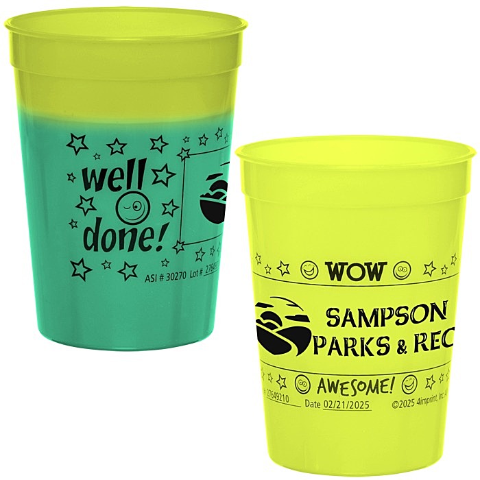Custom Super Kid Mood Stadium Cup - 12 oz - Wow Words