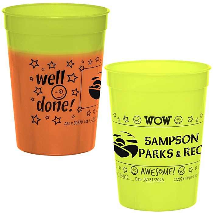 Custom Super Kid Mood Stadium Cup - 12 oz - Wow Words