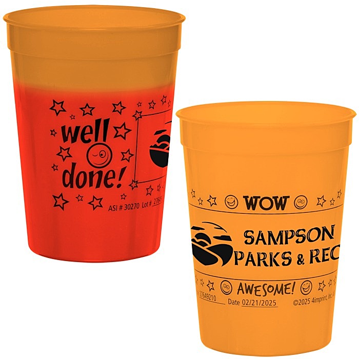 Custom Super Kid Mood Stadium Cup - 12 oz - Wow Words