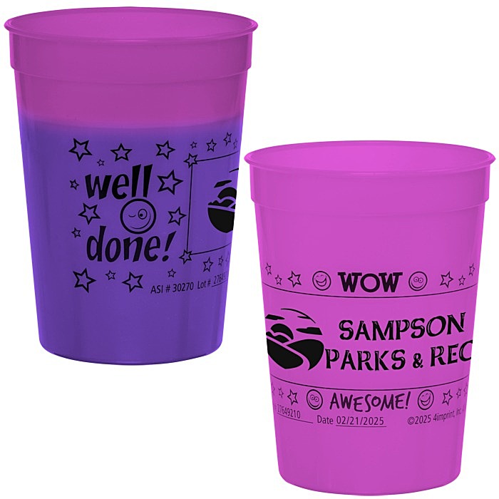 Custom Super Kid Mood Stadium Cup - 12 oz - Wow Words