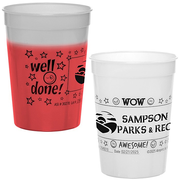 Custom Super Kid Mood Stadium Cup - 12 oz - Wow Words