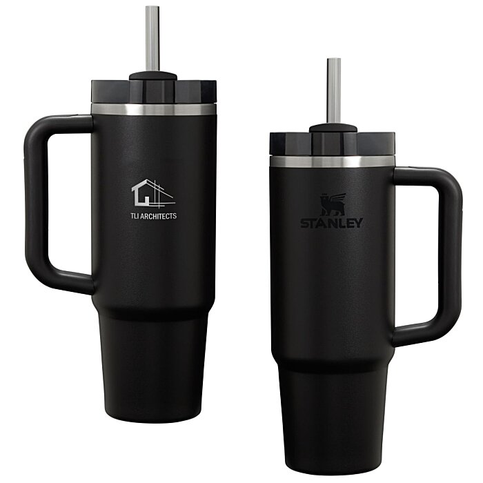 Custom Stanley Quencher H2.0 FlowState Vacuum Mug with Straw - 30 oz - Laser Engraved