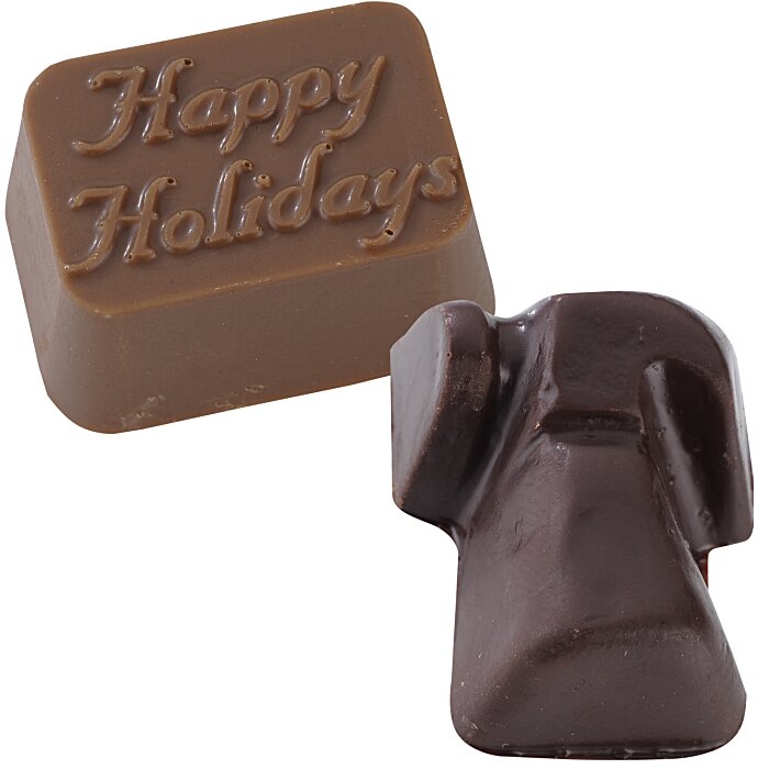 Custom Chocolate Bites - 12-Piece - Silver Box