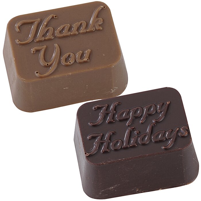 Custom Chocolate Bites - 32-Piece - Gold Box