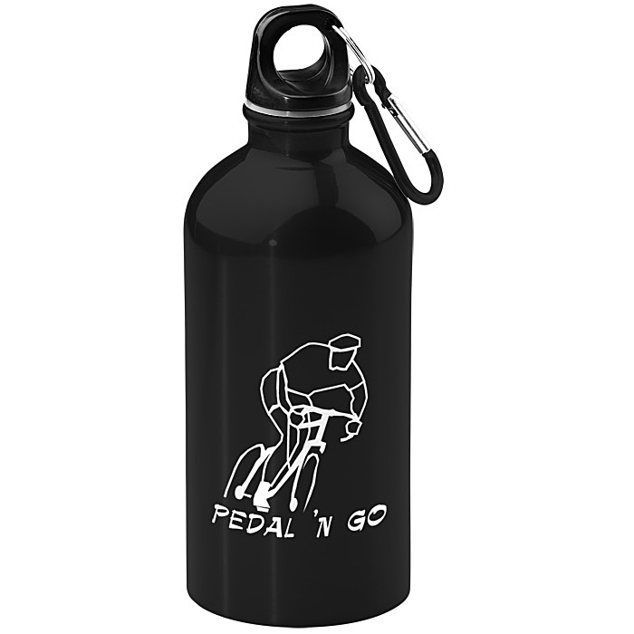 Custom Carabiner Stainless Steel Water Bottle - 16 oz.