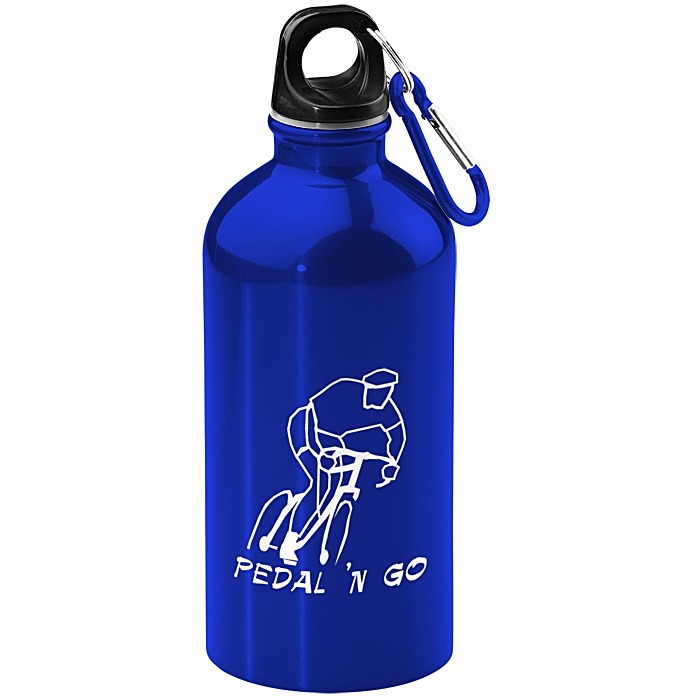 Custom Carabiner Stainless Steel Water Bottle - 16 oz. - 24 hr