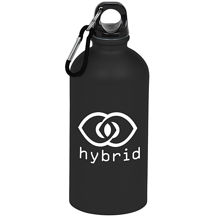 Custom Carabiner Stainless Steel Water Bottle - 16 oz. - Matte