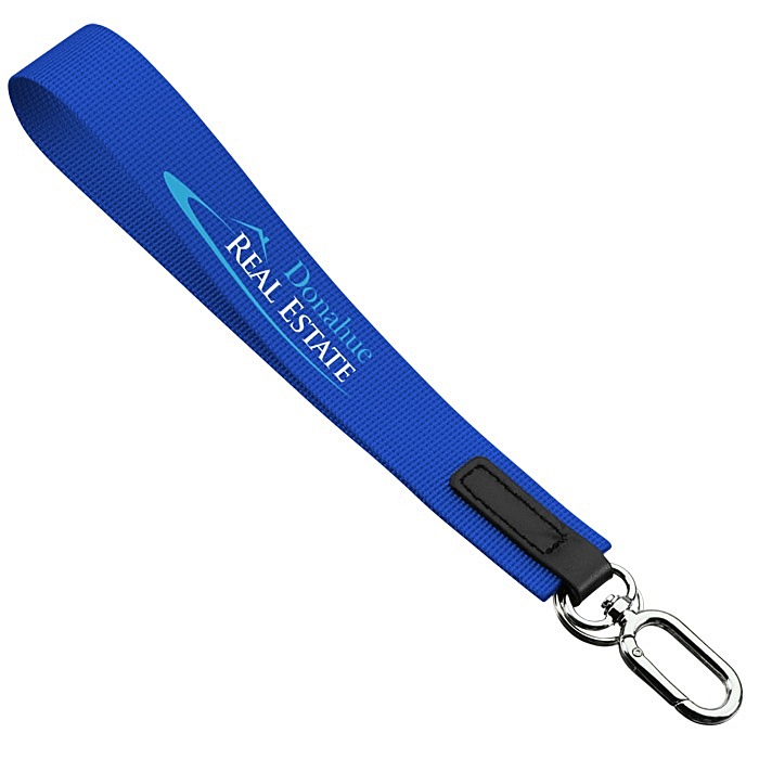 Custom Always Near Wrist Strap Keychain