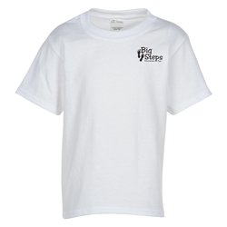Custom Everyday Cotton T-Shirt - Youth - White - Screen
