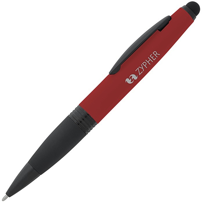 Custom Munro Soft Touch Stylus Twist Metal Pen