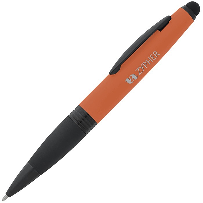 Custom Munro Soft Touch Stylus Twist Metal Pen