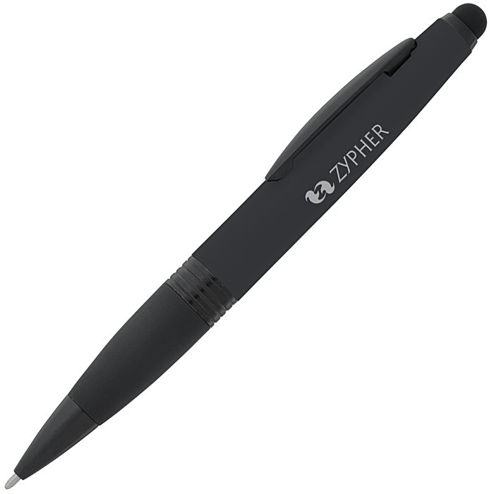 Custom Munro Soft Touch Stylus Twist Metal Pen - 24 hr