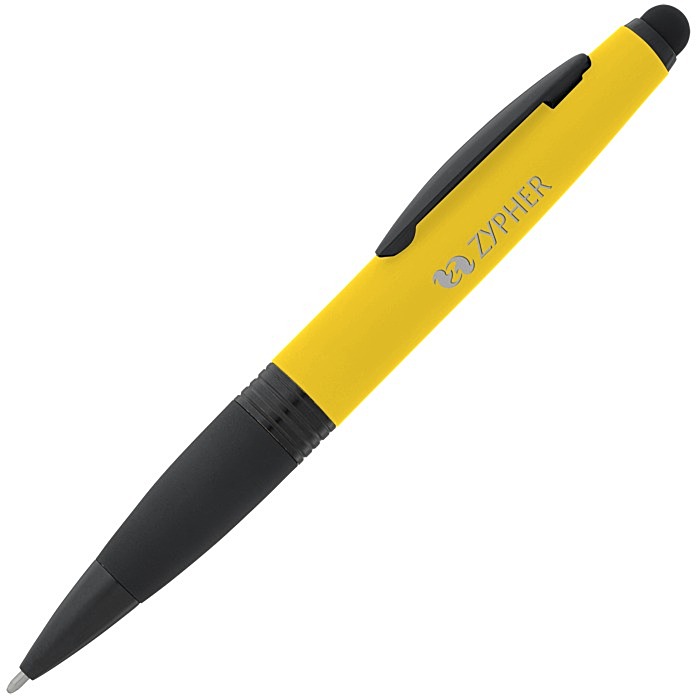 Custom Munro Soft Touch Stylus Twist Metal Pen - 24 hr