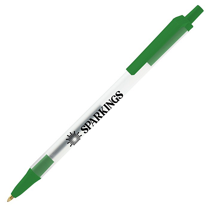 Custom Bic Clic Stic Pen - Clear - 24 hr