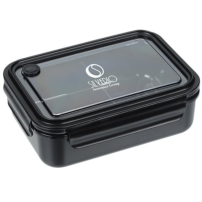 Custom Three Compartment Food Storage Bento Box - 24 hr